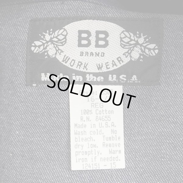 画像2: 80's BB BRAND デニムウエスタンシャツ "MADE IN USA / DEADSTOCK" (2)