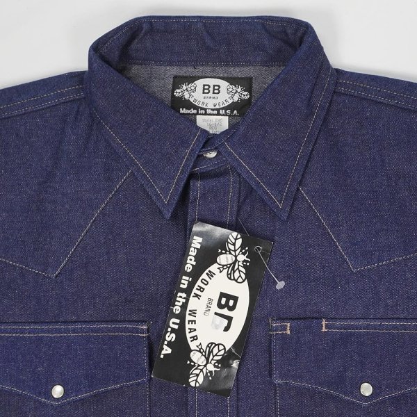 画像3: 80's BB BRAND デニムウエスタンシャツ "MADE IN USA / DEADSTOCK" (3)
