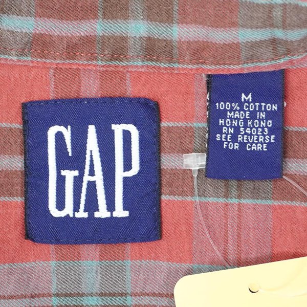 画像2: 90's OLD GAP ボタンダウンシャツ (2)