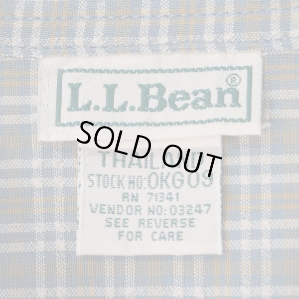 画像2: 90's L.L.Bean シアサッカー フィールドシャツ (2)