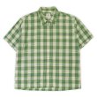 画像1: Early 00's OLD GAP S/S フルジップ レギュラーカラーシャツ “Green Plaid” (1)