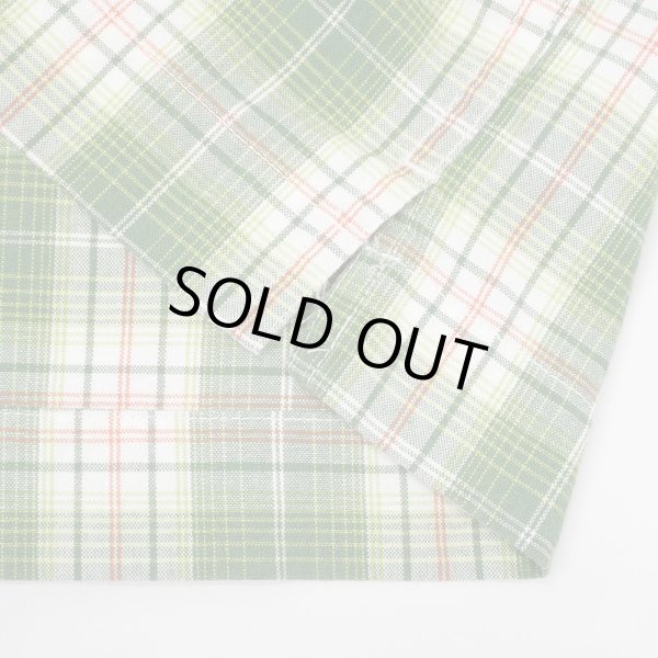 画像4: Early 00's OLD GAP S/S フルジップ レギュラーカラーシャツ “Green Plaid” (4)