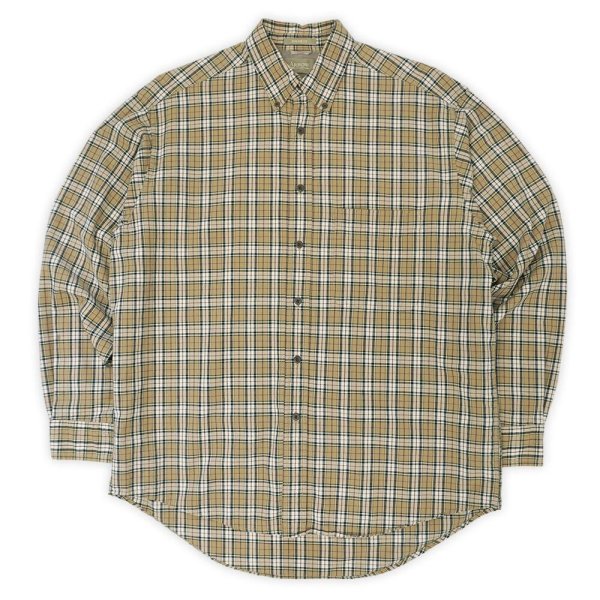 画像1: 90-00's KHAKI'S by ARROW ボタンダウンシャツ "Beige Plaid" (1)