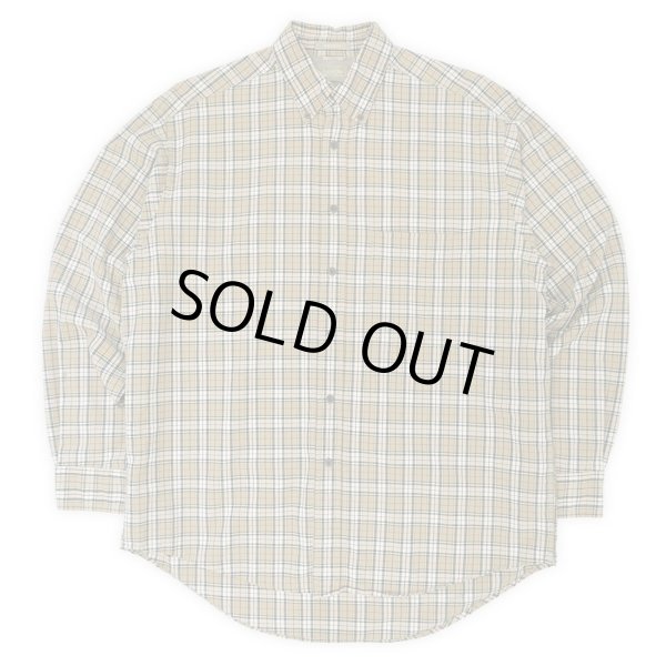 画像1: 90-00's KHAKI'S by ARROW ボタンダウンシャツ "Beige Plaid" (1)