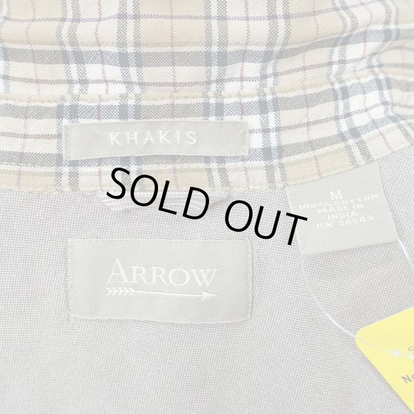 画像2: 90-00's KHAKI'S by ARROW ボタンダウンシャツ "Beige Plaid" (2)