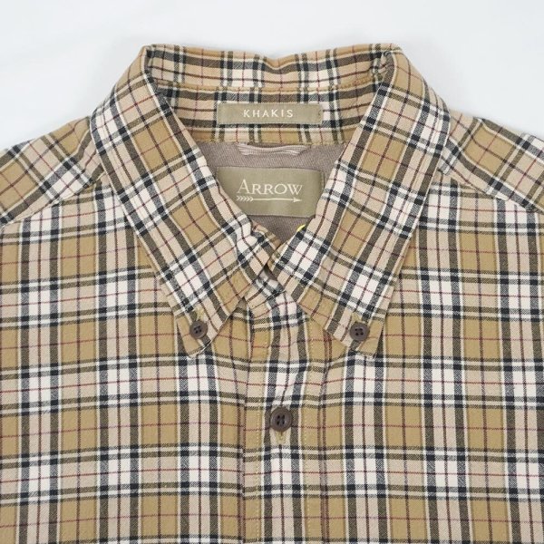 画像3: 90-00's KHAKI'S by ARROW ボタンダウンシャツ "Beige Plaid" (3)