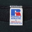 画像2: 90's RUSSELL 前V ブランクスウェット "MADE IN USA / BLACK" (2)