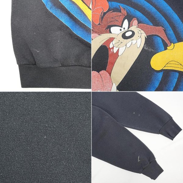 画像4: Early 90's LOONEY TUNES キャラクタープリント スウェット "MADE IN USA / TAZ" (4)