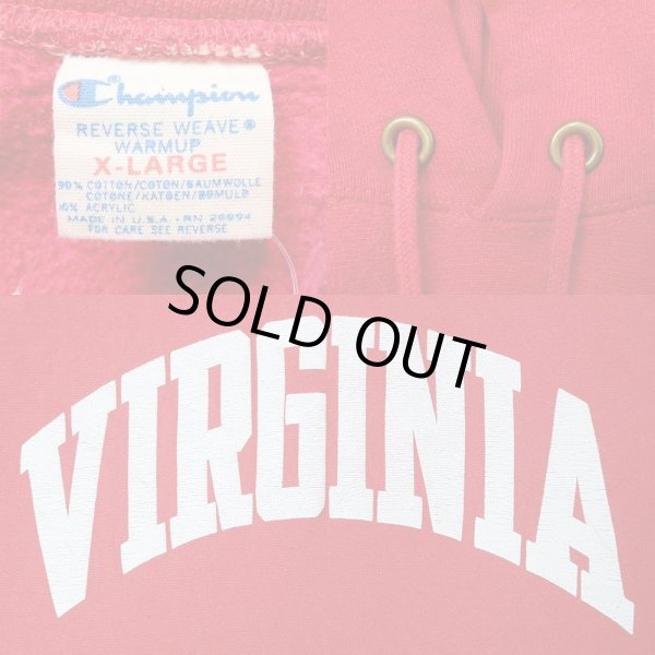 画像3: 80's Champion リバースウィーブ パーカー "RED / MADE IN USA" (3)