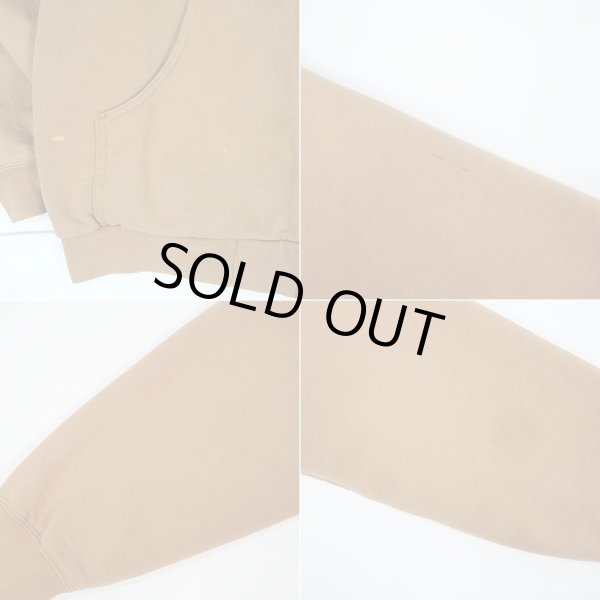 画像3: 00's Carhartt サーマルライナー フルジップスウェットパーカー "BROWN / J149" (3)