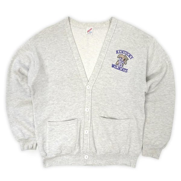 画像1: 90's KENTUCKY WILDCATS スウェットカーディガン "MADE IN USA / JERZEES body" (1)