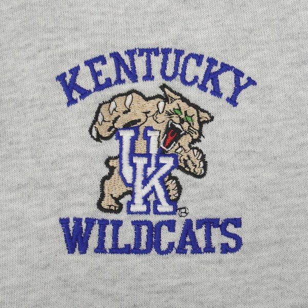 画像2: 90's KENTUCKY WILDCATS スウェットカーディガン "MADE IN USA / JERZEES body" (2)