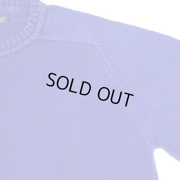 画像3: 90's LANDS' END コットンドリフターセーター "BLUE / MADE IN USA" (3)