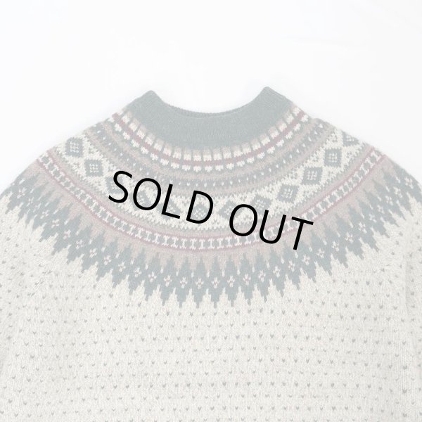 画像3: 80's Woolrich ノルディック柄 ウールニット (3)