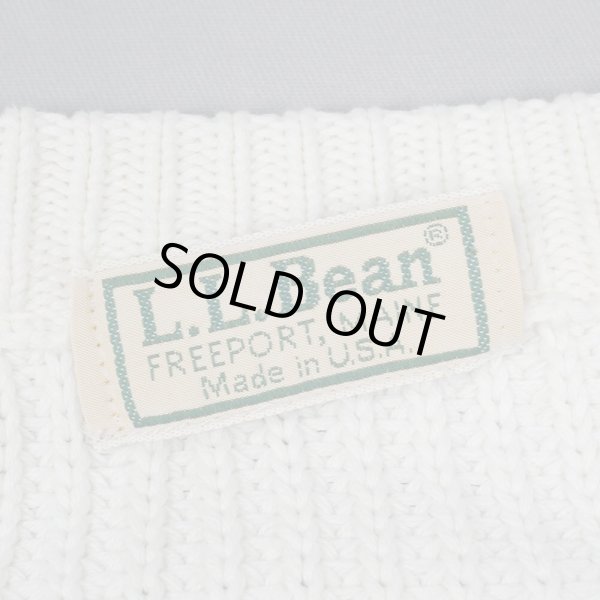 画像2: 80's L.L.Bean コットンリブニット "MADE IN USA" (2)