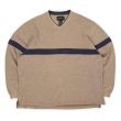 画像1: 00's Eddie Bauer Vネック コットンニット (1)
