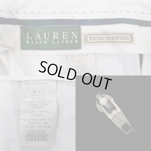 画像3: 90's LAUREN RALPH LAUREN 2タック ワイドスラックス (3)