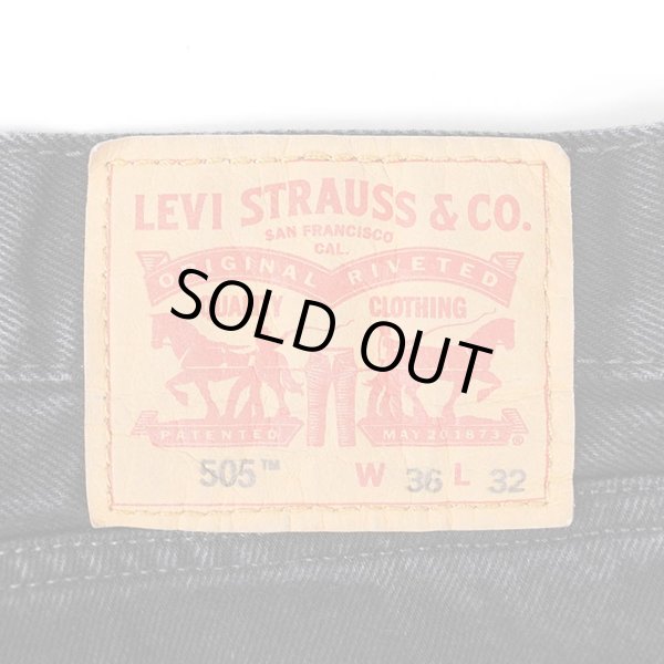 画像3: 00's Levi's 505 ブラックデニムパンツ "W36 L32" (3)