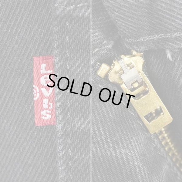 画像5: 00's Levi's 505 ブラックデニムパンツ "W36 L32" (5)