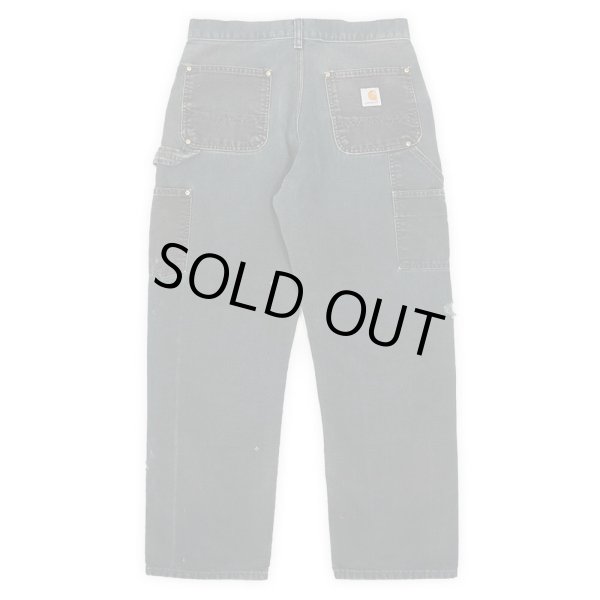 画像2: 90-00's Carhartt ダブルニー ダックペインターパンツ "BLACK / 2TONE" (2)