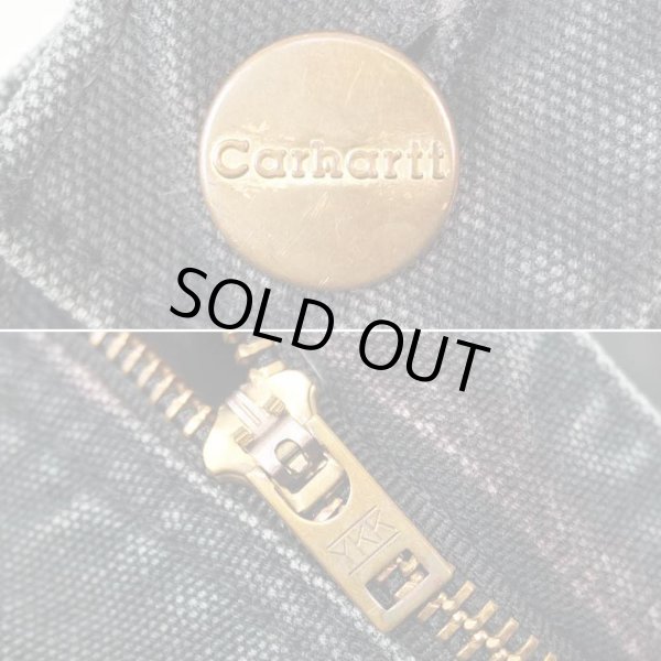 画像4: 90-00's Carhartt ダブルニー ダックペインターパンツ "BLACK / 2TONE" (4)