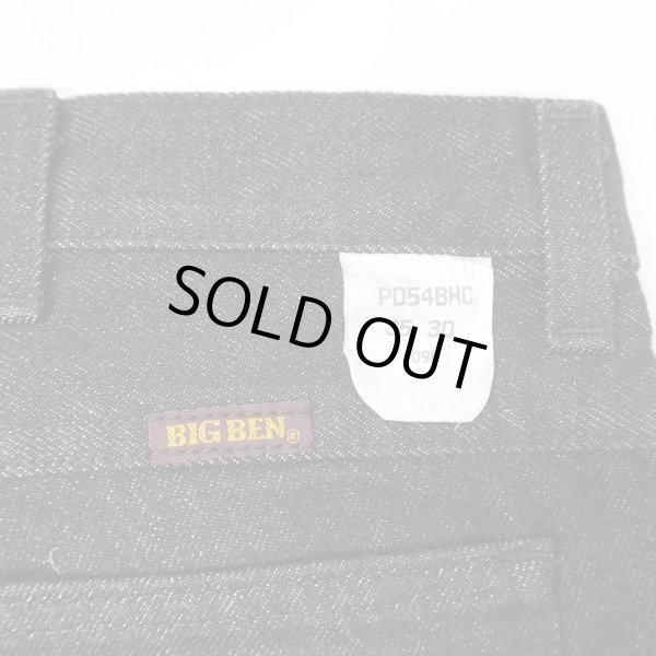 画像4: 00's BIG BEN 先染め ブラックデニムパンツ "DEADSTOCK / W35 L30" (4)