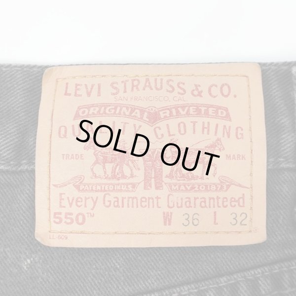 画像3: Early 00's Levi's 550 ブラックデニムパンツ "W36 L32" (3)