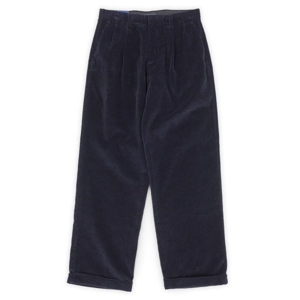 画像1: 00's DOCKERS 2タック コーデュロイトラウザー "DEADSTOCK / DARK NAVY" (1)