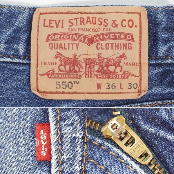 画像3: 00's Levi's 550 デニムパンツ "W36 L30" (3)