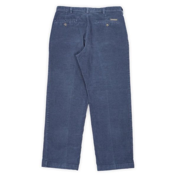 画像2: 00's haggar 2タック コーデュロイトラウザー "FADE NAVY / W34 L30" (2)
