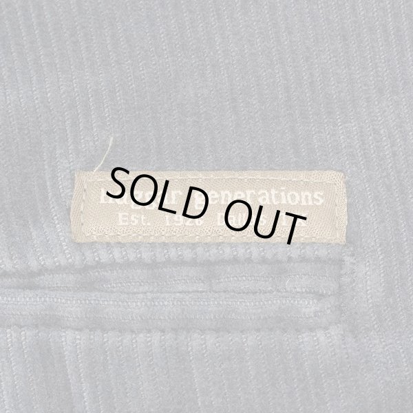 画像3: 00's haggar 2タック コーデュロイトラウザー "FADE NAVY / W34 L30" (3)