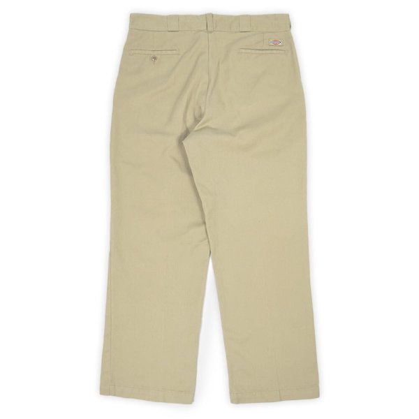 画像2: 90's Dickies 874 ワークパンツ "MADE IN USA / KHAKI / 実寸W34.5 L29" (2)