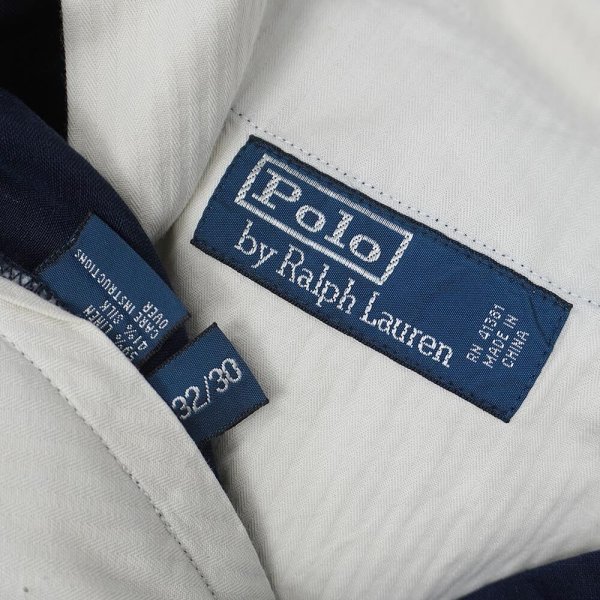 画像3: 00's Polo Ralph Lauren ノータック トラウザー "Silk × Linen" (3)