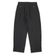 画像2: 80-90's STRUCTURE 2タック リネントラウザー "BLACK / MADE IN USA" (2)