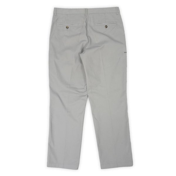 画像2: 00's BASIC EDITIONS ノータック チノトラウザ― "DEADSTOCK / LIGHT GRAY / W32 L30" (2)