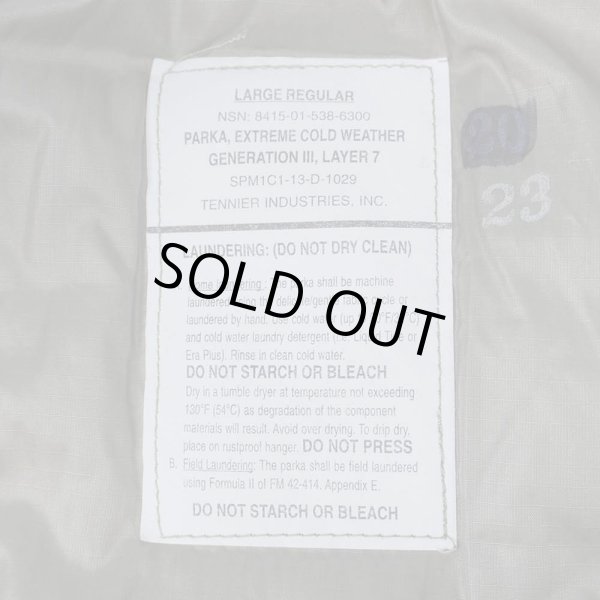 画像5: 【LARGE-REGULAR】13's US.Armed Forces ECWCS LEVEL7 プリマロフトパーカー (5)