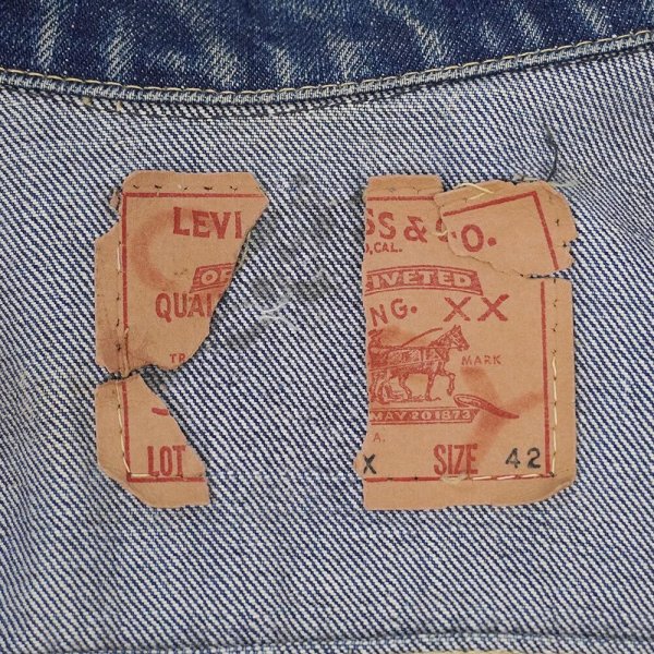 画像3: 60's Levi's 557XX 3rd デニムジャケット "Dark Indigo / size 42" (3)