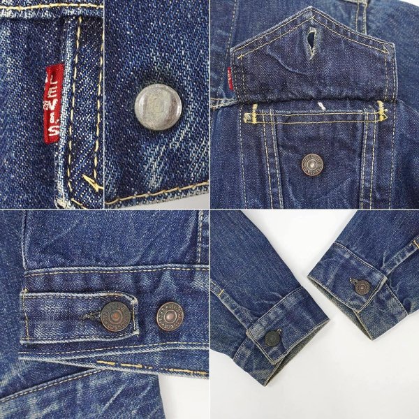 画像4: 60's Levi's 557XX 3rd デニムジャケット "Dark Indigo / size 42" (4)