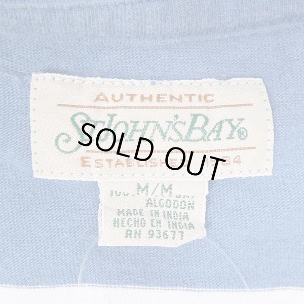 画像2: 90's ST JOHN'S BAY ワイドボーダー柄 Tシャツ (2)