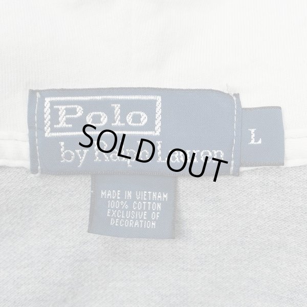 画像2: 00's Polo Ralph Lauren フーディーポロシャツ (2)