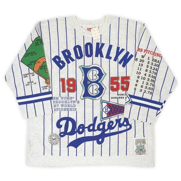 画像1: 90's Long Gone THE COOPERSTOWN COLLECTION ベースボールTシャツ "BROOKLYN Dodgers / DEADSTOCK" (1)