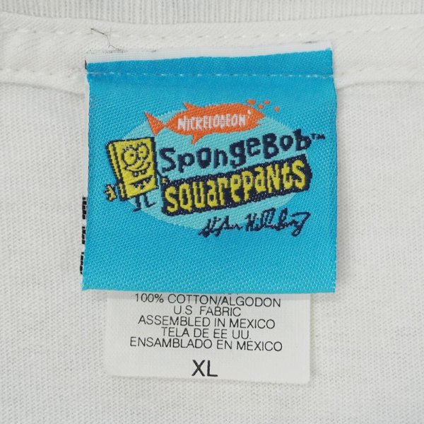 画像2: Early 00's SpongeBob タイダイ染め キャラクタープリントTシャツ (2)