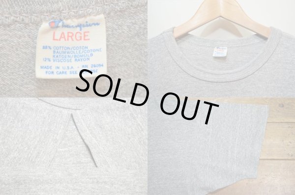 画像3: 80's Champion 88/12 Tシャツ “無地 / 袖ボーダー柄” (3)