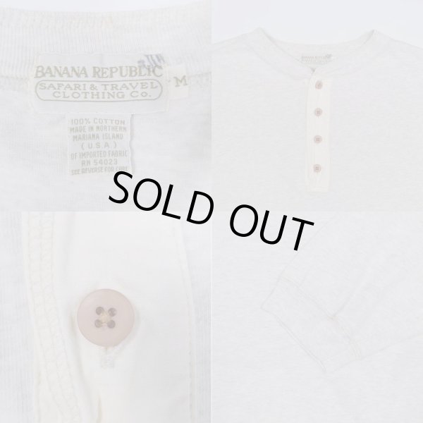 画像3: 90's Banana Republic L/S ヘンリーネック カットソー (3)