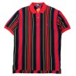 画像1: 90's Polo Ralph Lauren マルチストライプ柄 ポロシャツ (1)