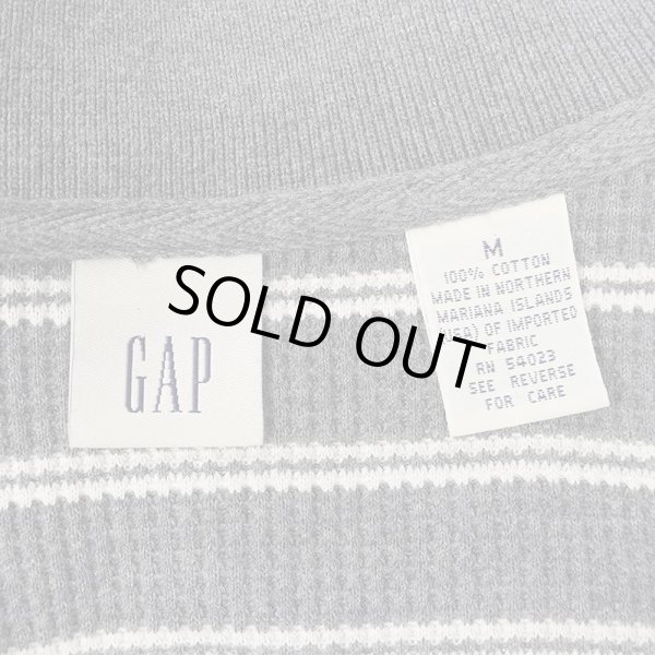 画像2: 00's OLD GAP ハーフジップ プルオーバーシャツ (2)