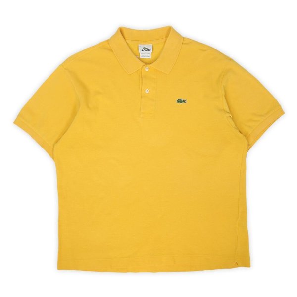 画像1: Late 90's LACOSTE ポロシャツ "DESIGNED IN FRANCE / YELLOW" (1)