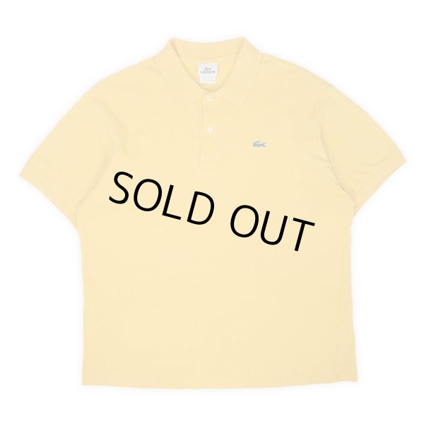画像1: Late 90's LACOSTE ポロシャツ "DESIGNED IN FRANCE / YELLOW" (1)