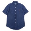 画像1: 00's Polo Ralph Lauren S/S ボタンダウンシャツ “100％ LINEN” (1)