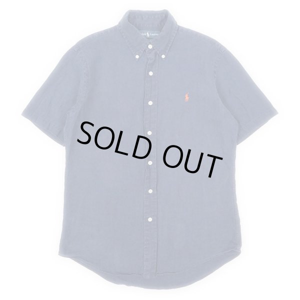 画像1: 00's Polo Ralph Lauren S/S ボタンダウンシャツ “100％ LINEN” (1)